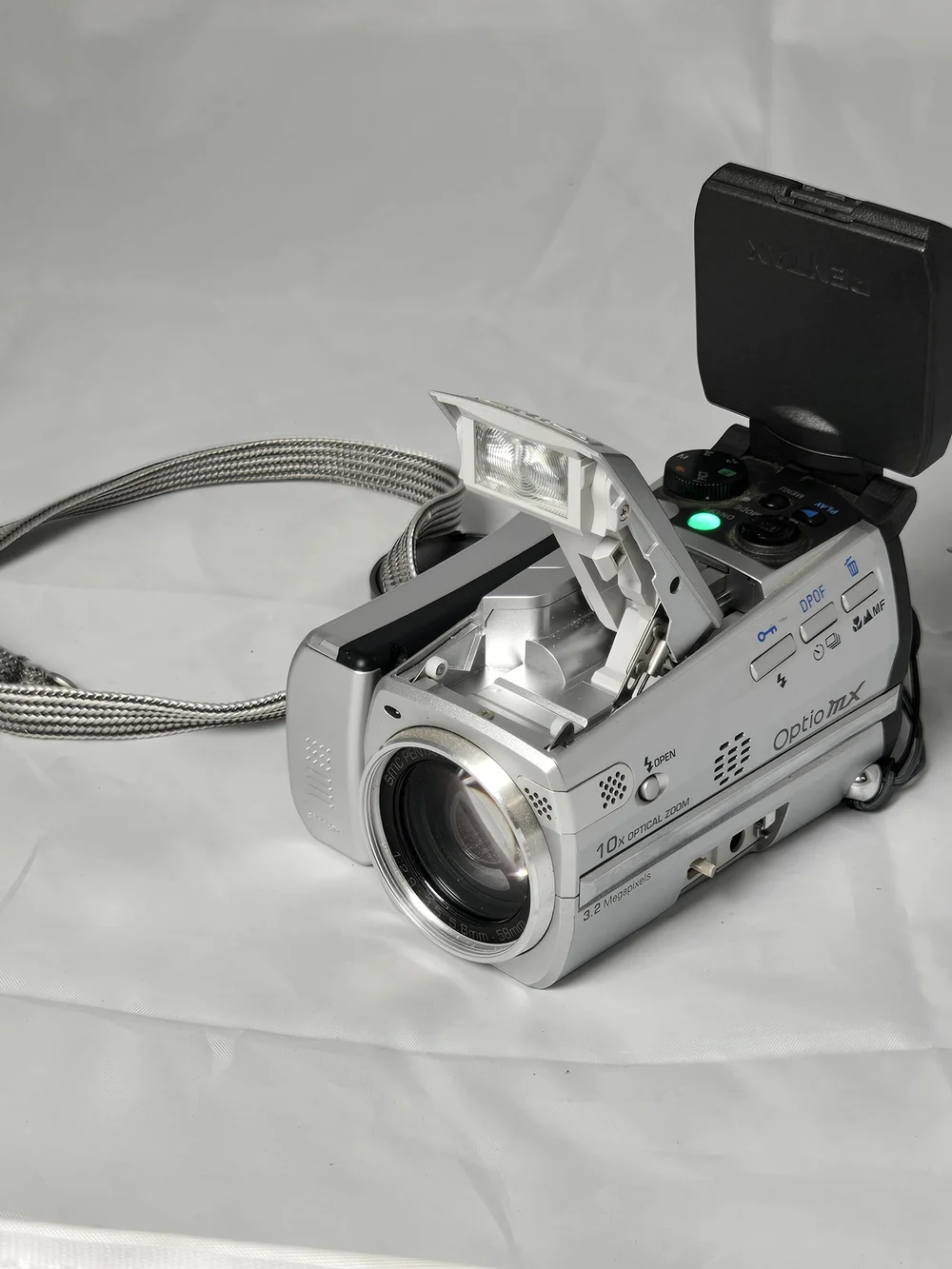 Pentax silver and black Optio MX Digital Camera